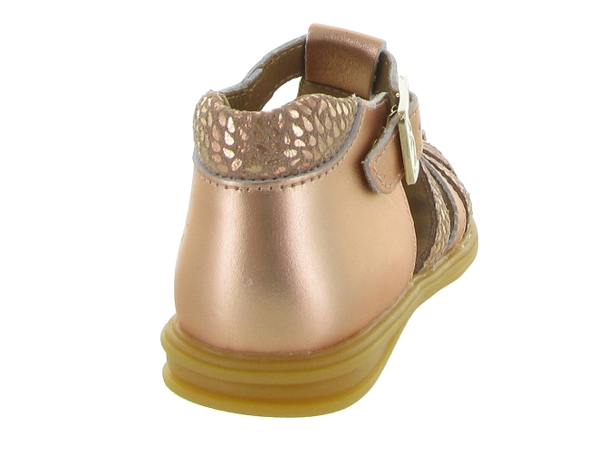 sandales et nu pieds -  - bebe fille - Cuir laminé - Rose - Bellamy7354102_5