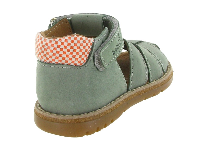sandales et nu pieds -  - bebe garcon - Cuir - Vert amande - Bellamy7354906_5