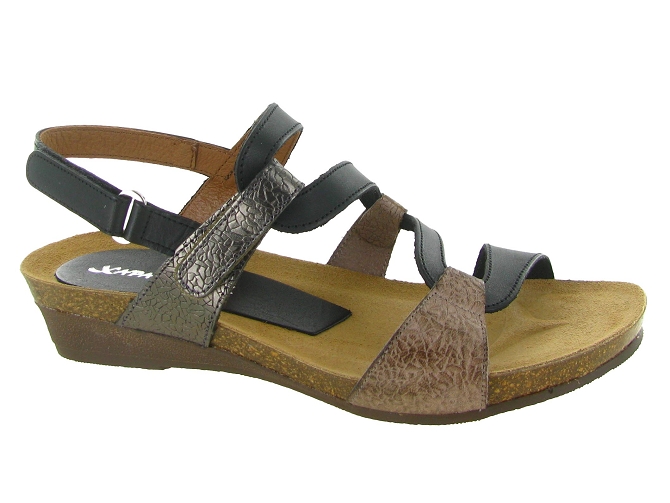 sandales et nu pieds - Casual - femme - Cuir - Noir - Xapatan