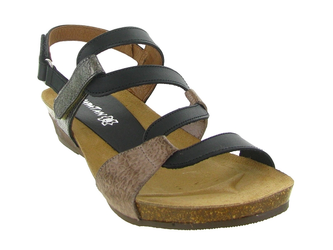 sandales et nu pieds - Casual - femme - Cuir - Noir - Xapatan7360006_3