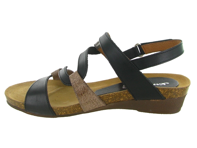 sandales et nu pieds - Casual - femme - Cuir - Noir - Xapatan7360006_4
