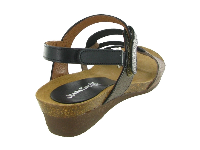 sandales et nu pieds - Casual - femme - Cuir - Noir - Xapatan7360006_5