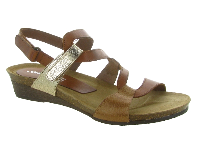 sandales et nu pieds - Casual - femme - Cuir - Marron - Xapatan