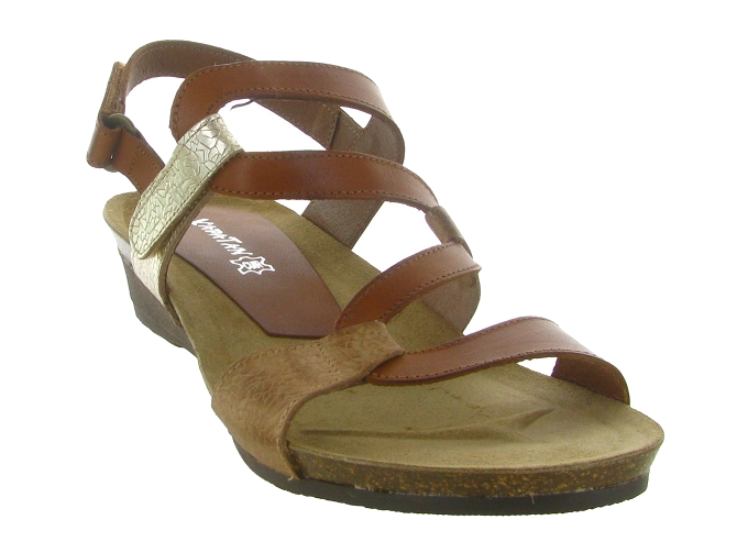 sandales et nu pieds - Casual - femme - Cuir - Marron - Xapatan7360007_3