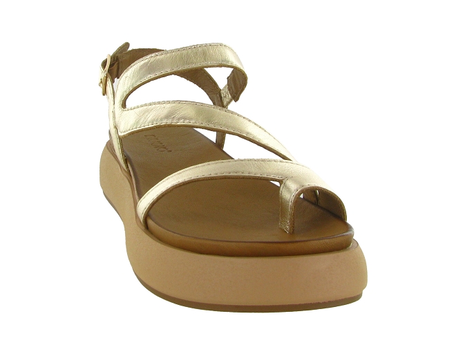 sandales et nu pieds - Confort - femme - Cuir - Or - Inuovo7362303_3