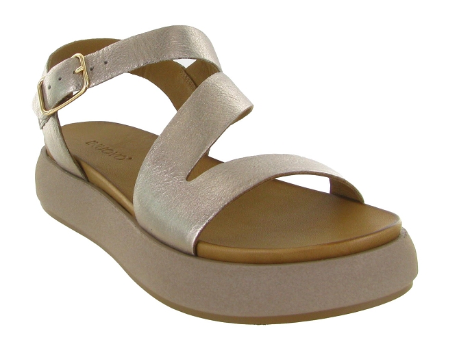 sandales et nu pieds - Confort - femme - Cuir - Rose - Inuovo7362404_3