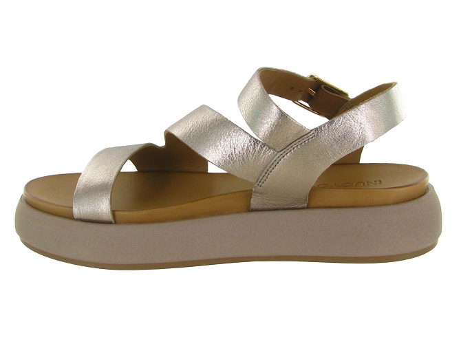 sandales et nu pieds - Confort - femme - Cuir - Rose - Inuovo7362404_4