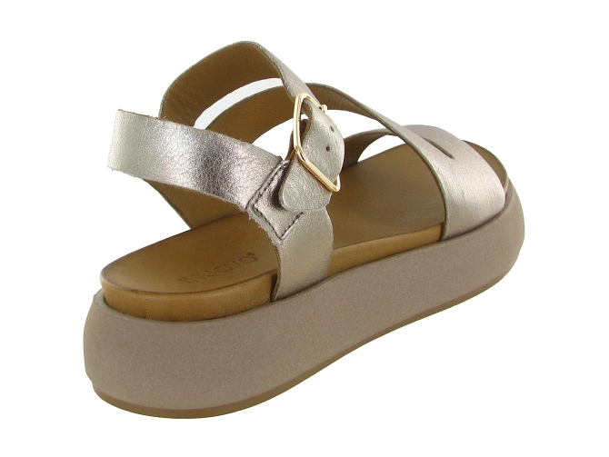 sandales et nu pieds - Confort - femme - Cuir - Rose - Inuovo7362404_5