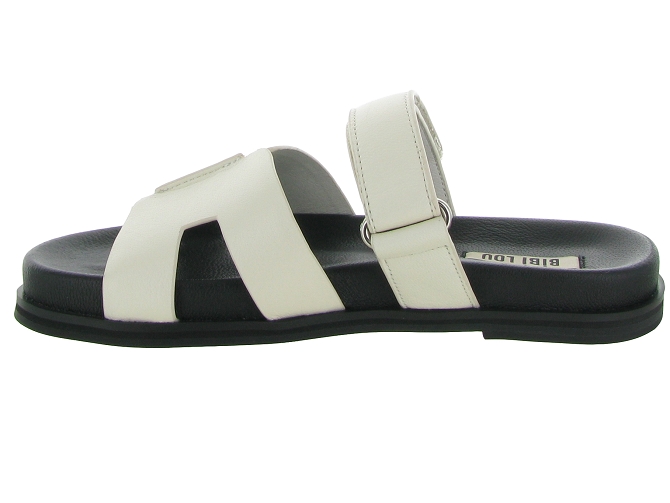 sandales et nu pieds - Mule Sabot - femme - Cuir - Beige - Bibi lou7370401_4