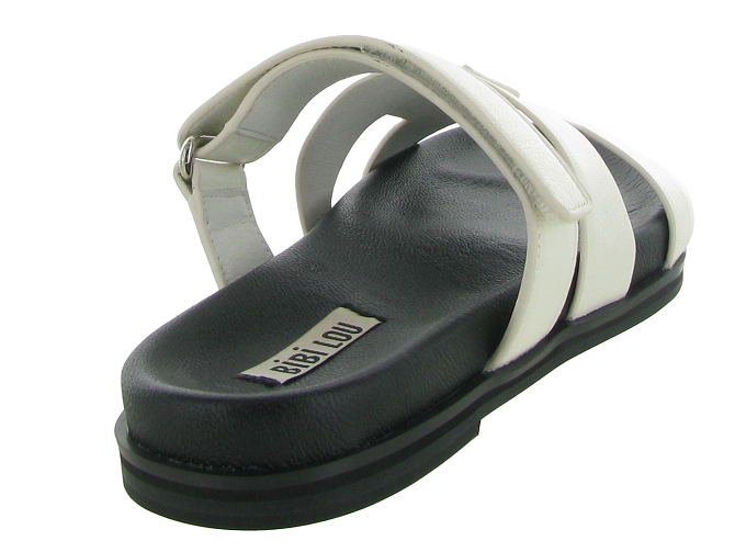 sandales et nu pieds - Mule Sabot - femme - Cuir - Beige - Bibi lou7370401_5