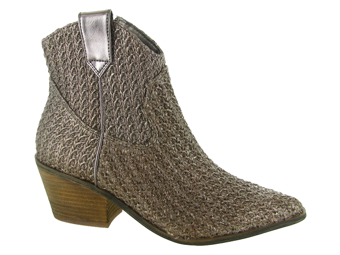 bottines et boots - Santiag - femme - Synthétique - Bronze - La strada