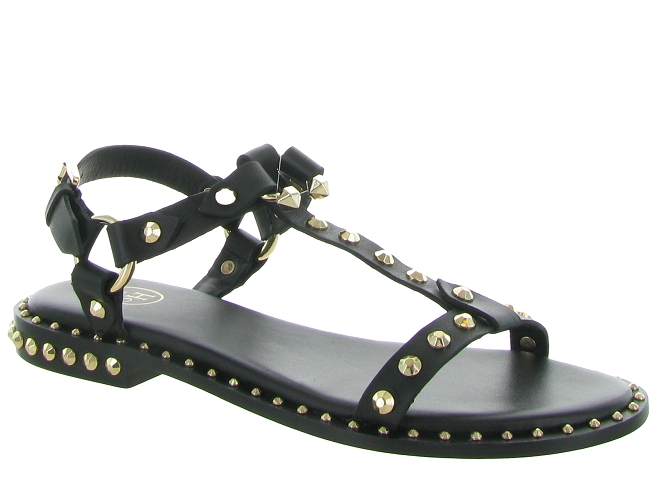 sandales et nu pieds - Casual - femme - Cuir - Noir - Ash italia