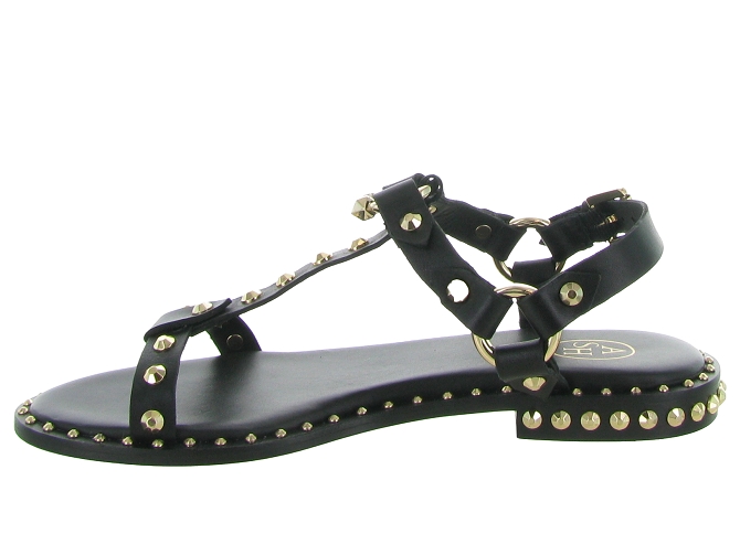 sandales et nu pieds - Casual - femme - Cuir - Noir - Ash italia7374202_4