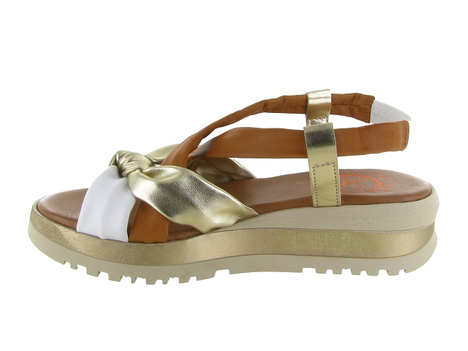 sandales et nu pieds - Confort - femme - Cuir - Or - Lola canales7374802_4