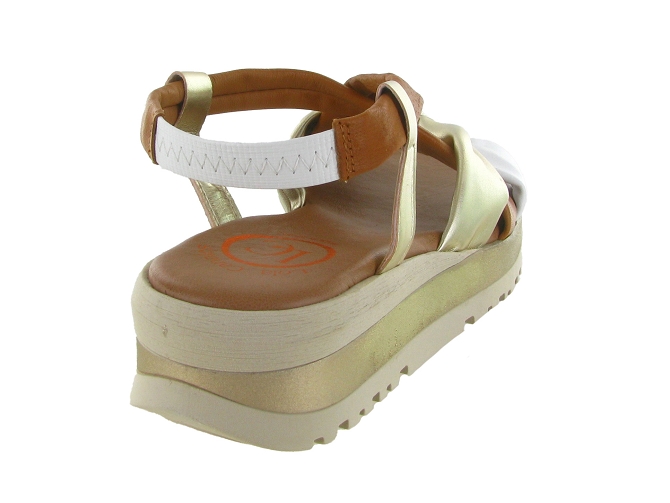 sandales et nu pieds - Confort - femme - Cuir - Or - Lola canales7374802_5