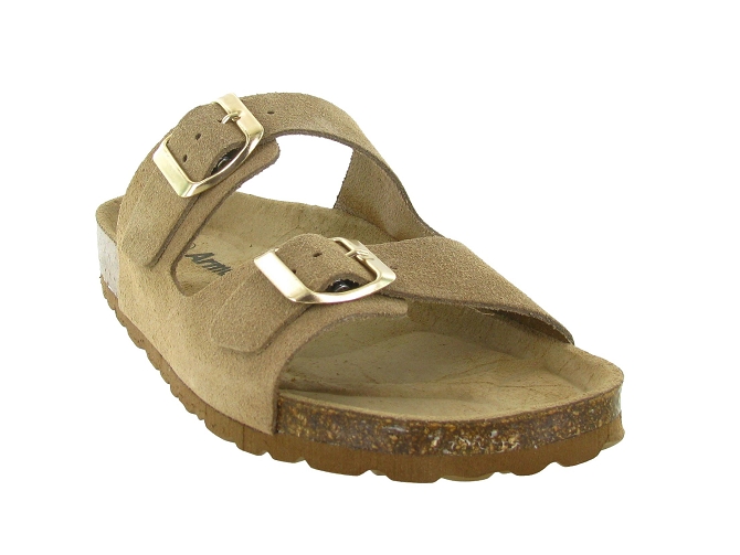 sandales et nu pieds - Mule Sabot - femme - Nubuck - Beige - Armando7381705_3