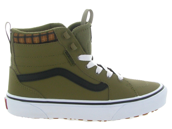 baskets et sneakers -  - junior garcon - Textile - Kaki - Vans7384801_2