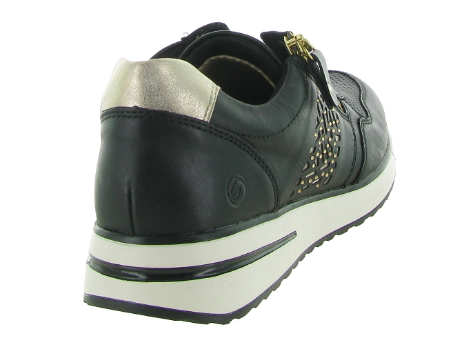 baskets et sneakers - Confort - femme - Cuir - Noir - Remonte7386701_5