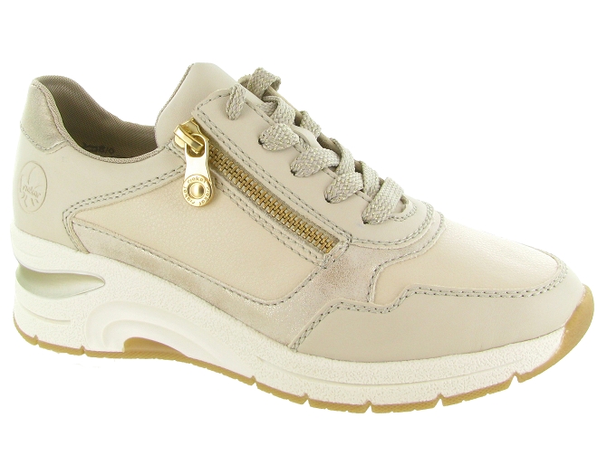baskets et sneakers - Confort - femme - Synthétique - Beige - Rieker