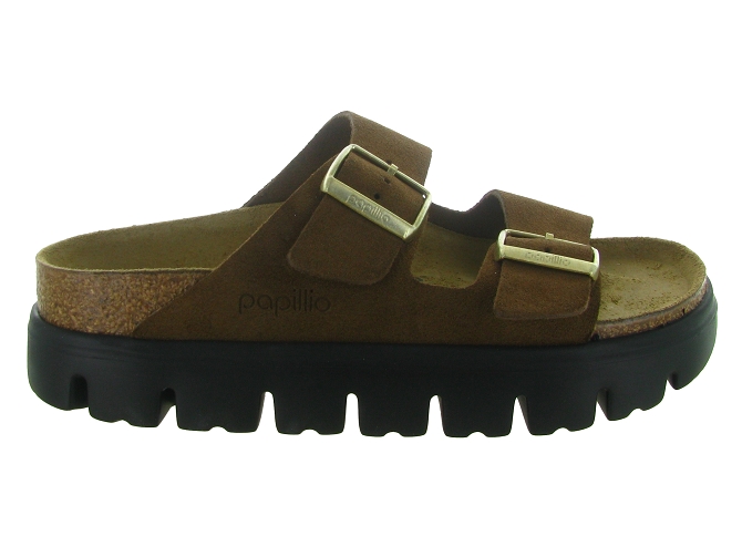 sandales et nu pieds - Mule Sabot - femme - Nubuck - Marron - Birkenstock7389702_2