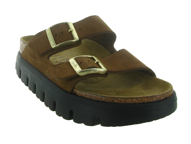 sandales et nu pieds - Mule Sabot - femme - Nubuck - Marron - Birkenstock7389702_3