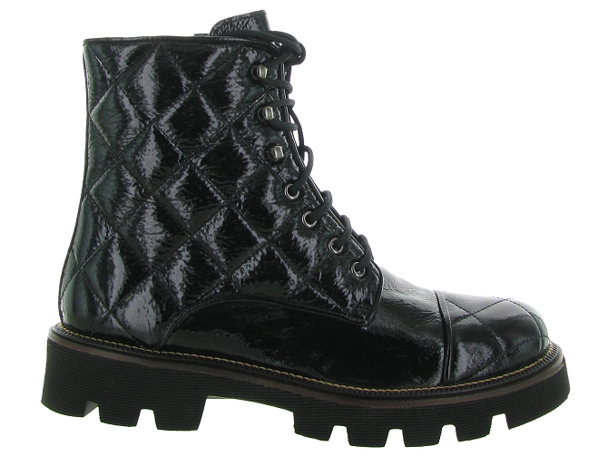 bottines et boots - Motardes - femme - Cuir - Noir - Pons quintana7399601_2
