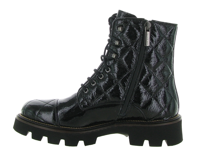 bottines et boots - Motardes - femme - Cuir - Noir - Pons quintana7399601_4