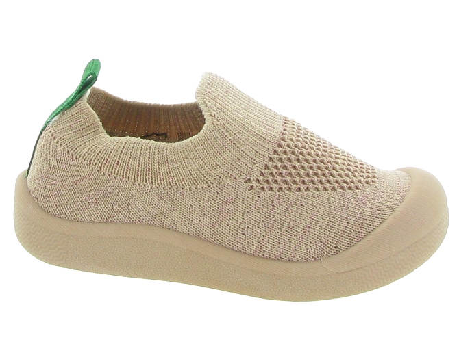 chaussons et pantoufles - Semelle souple - bebe fille - Toile  - Rose - Kickers7399901_2