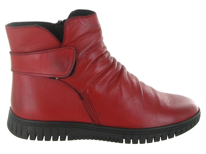bottines et boots - Classique & Chic - femme - Cuir - Rouge - Karyoka7403701_2