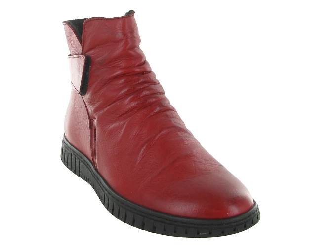 bottines et boots - Classique & Chic - femme - Cuir - Rouge - Karyoka7403701_3