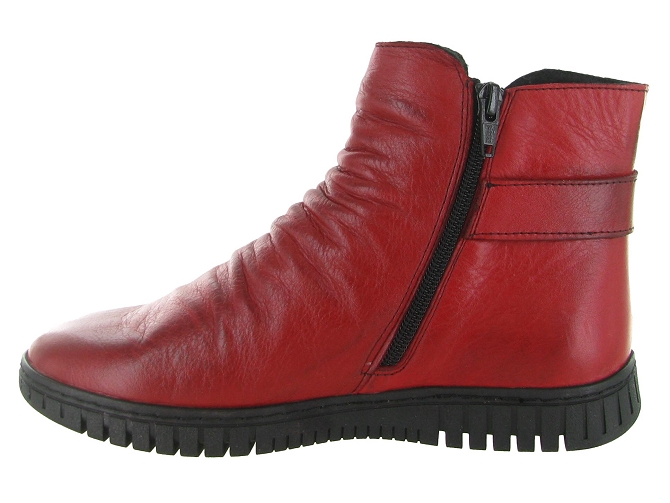 bottines et boots - Classique & Chic - femme - Cuir - Rouge - Karyoka7403701_4