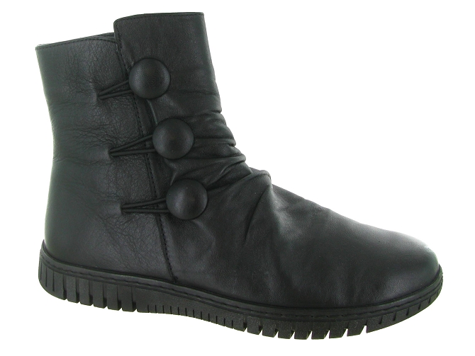 bottines et boots - Classique & Chic - femme - Cuir - Noir - Karyoka