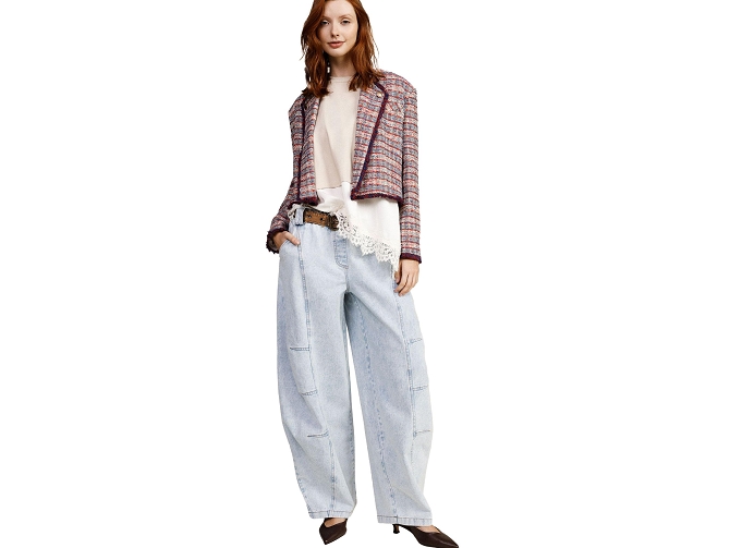 pantalon - JEANS - vetement femme - Coton - Bleu Marine - Dixie7409601_2