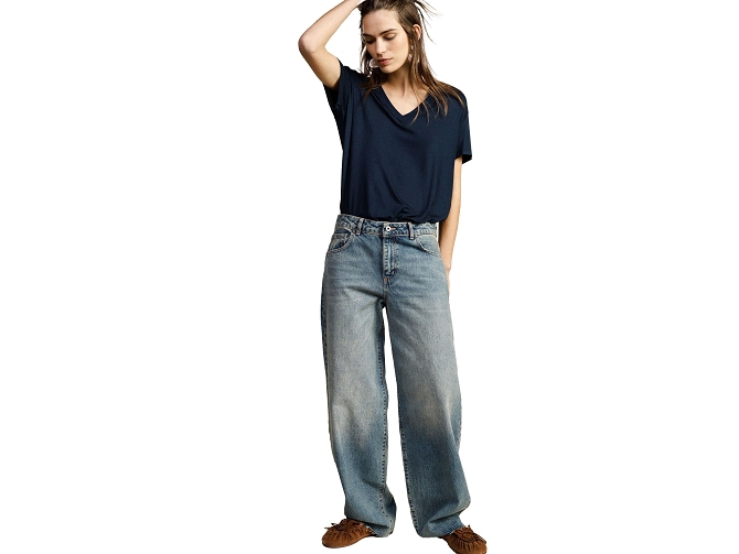 pantalon - JEANS - vetement femme - Coton - Bleu Marine - Dixie7409901_2