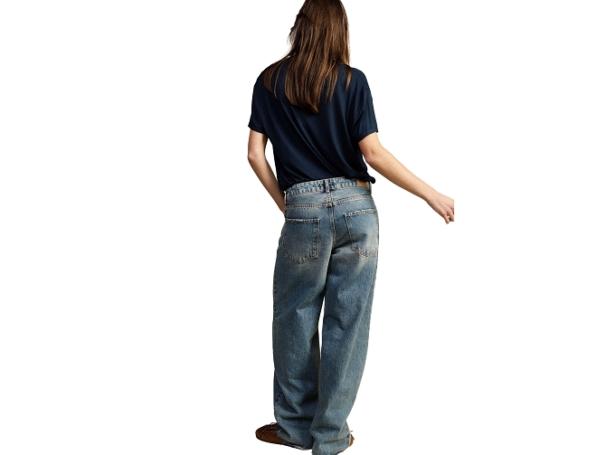 pantalon - JEANS - vetement femme - Coton - Bleu Marine - Dixie7409901_3