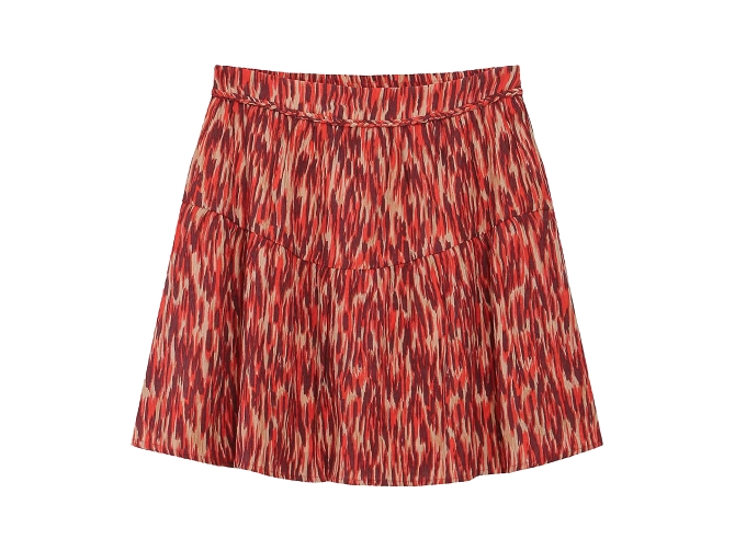 jupe - COURTE - vetement femme - Synthétique - Orange - Grace and mila