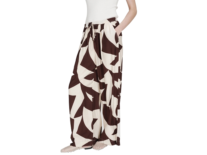 pantalon - DROIT - vetement femme - Synthétique - Chocolat - Grace and mila7412701_5