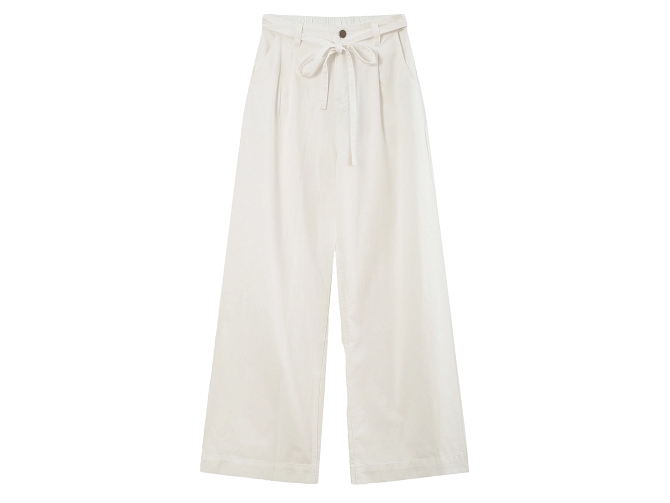 pantalon - JEANS - vetement femme - Coton - Blanc - Grace and mila