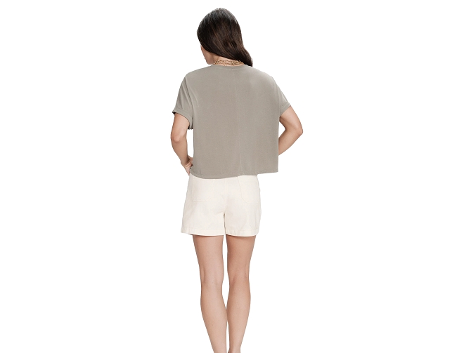 tee shirt - MANCHE LONGUE - vetement femme - Synthétique - Kaki - Grace and mila7413002_4