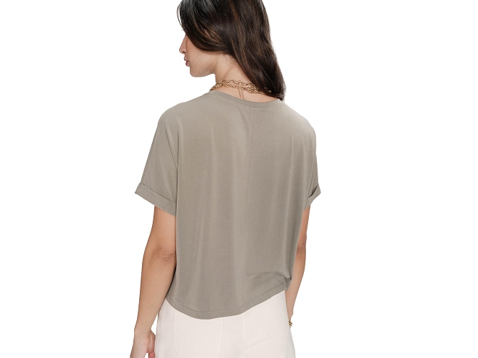 tee shirt - MANCHE LONGUE - vetement femme - Synthétique - Kaki - Grace and mila7413002_5