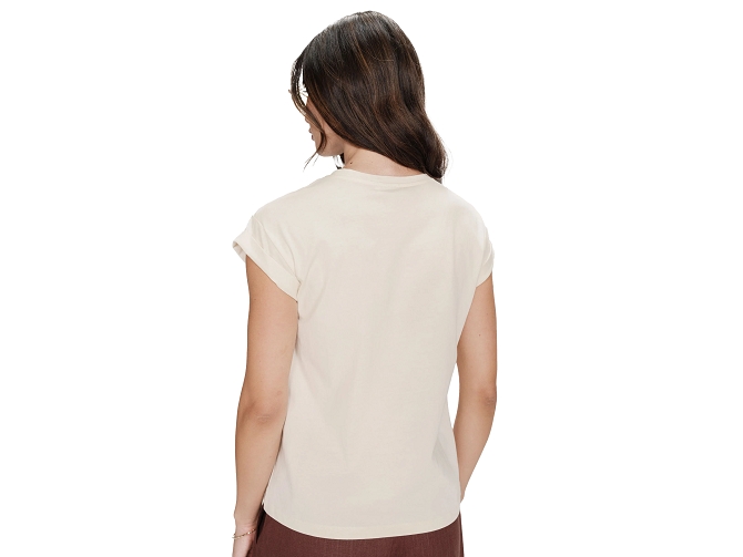 tee shirt - MANCHE COURTE - vetement femme - Coton - Marron - Grace and mila7413102_5