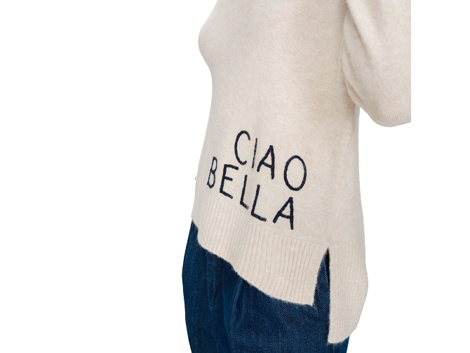 pull - MANCHE LONGUE - vetement femme - Synthétique - Bleu Marine - Grace and mila7413401_3