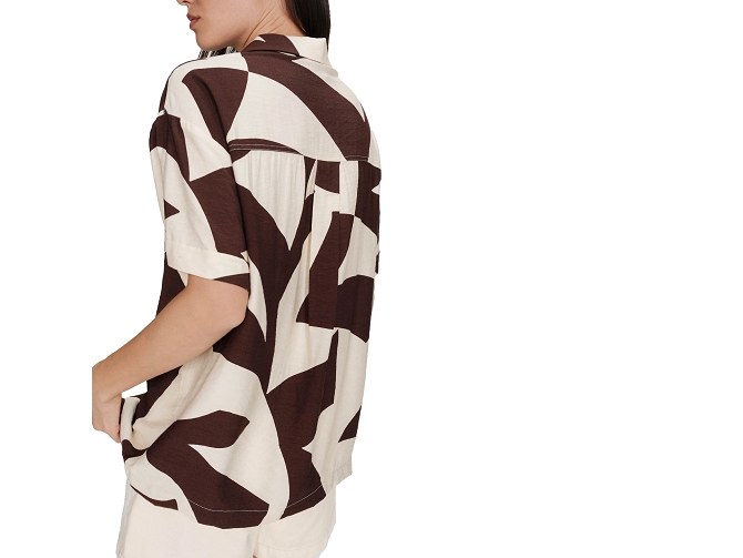 chemise - MANCHE COURTE - vetement femme - Synthétique - Chocolat - Grace and mila7414001_4