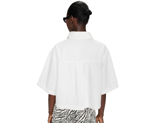 chemise - MANCHE COURTE - vetement femme - Coton - Blanc - Grace and mila7414301_5