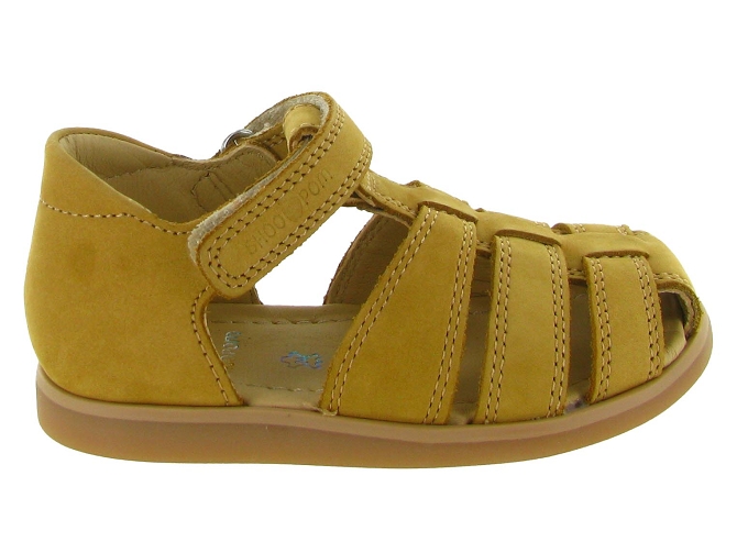 sandales et nu pieds -  - bebe garcon - Nubuck - Marron - Shoo pom7420401_2