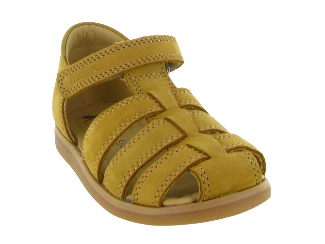 sandales et nu pieds -  - bebe garcon - Nubuck - Marron - Shoo pom7420401_3