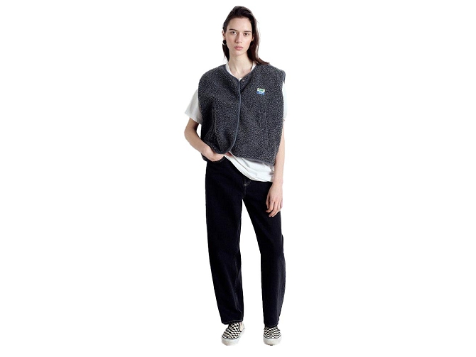 pantalon - JEANS - vetement femme - Coton - Noir - American vintage7420801_4