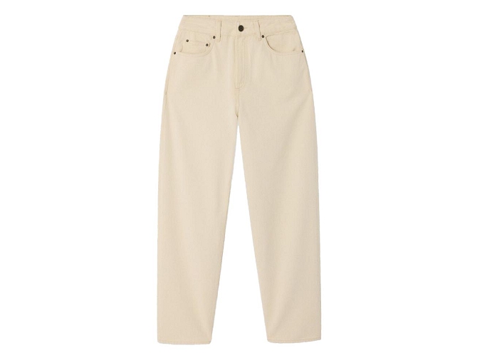 pantalon - JEANS - vetement femme - Coton - Crème - American vintage