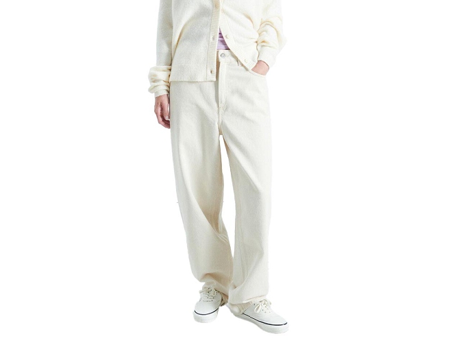pantalon - JEANS - vetement femme - Coton - Crème - American vintage7420901_2