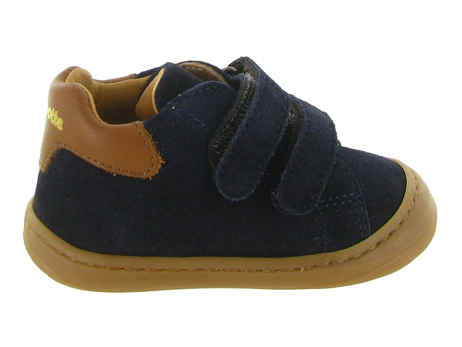 pre marche du 16 au 23 - Semelle souple - bebe garcon - Nubuck - Bleu Marine - Babybotte7422001_2